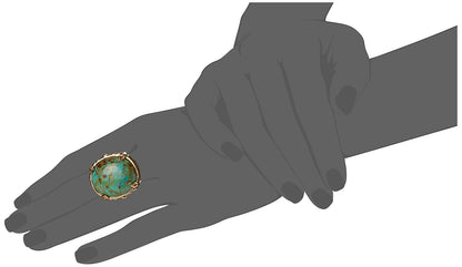 Barse Anillo ovalado de turquesa Jubilee