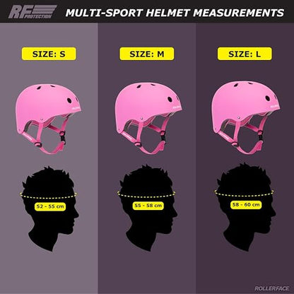 Casco Multi-Sport Rollerface, Doble Certificado de Seguridad, Interior Extra acolchonado
