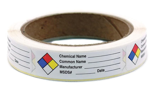 Roll Products 163-0004 Etiqueta adhesiva extraíble HMIG con impresión de 4 colores, 2-1/2 pulgadas x 3/4 pulgadas, 250 etiquetas