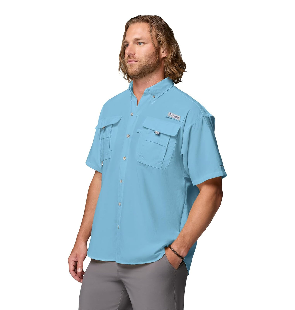 Columbia - PFG Bahama II Camisa de Pesca de Manga Corta para Hombre con FPU 30