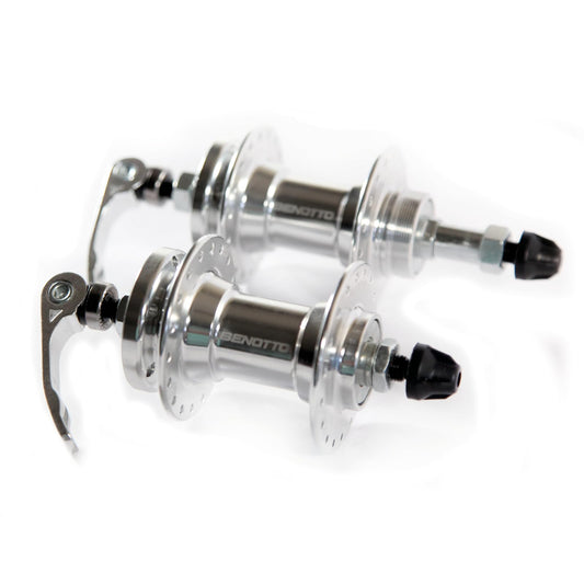 Maza BENOTTO 36x36B Rueda Libre Alumnio con Bloqueos Compatible Disco Rotor Plata GL-B10 (2 Piezas)