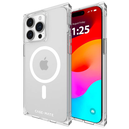 Case-Mate BLOX Funda Cuadrada para iPhone, Compatible con MagSafe - BLOX Clara - iPhone 15 Pro Max