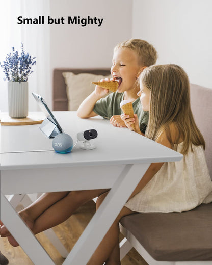 Cámara de Seguridad para Exteriores/Interiores, cámara Wi-Fi 1080P de 2.4 GHz, cámara IP con Cable Impermeable IP65 con visión Nocturna de Color, detección Humana, Foco, Alarma de Sonido