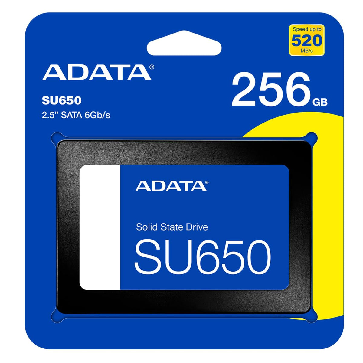 ADATA SSD 256GB 2.5" QLC 3D, SATA 6GB/s 450MB/520MB ASU650SS-256GT-R