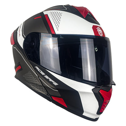 KOV Casco Thunder Revenge Rojo Abatible Dot Talla M