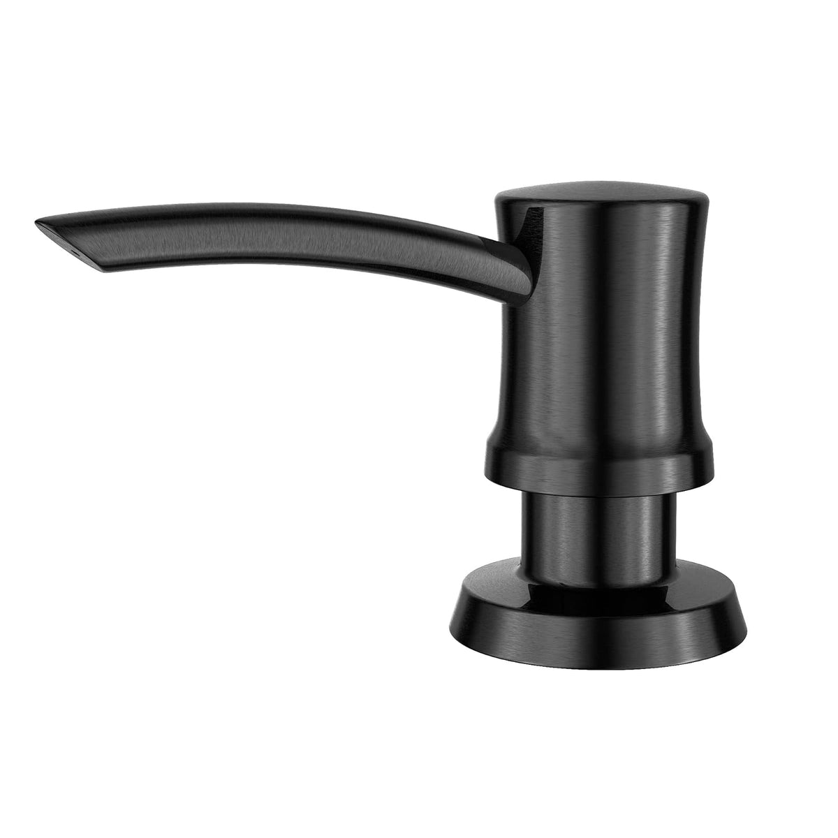 Kraus Dispensador de jabón y loción de Cocina en Acero Inoxidable Negro sin Manchas, KSD-54SFSB