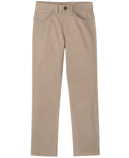 Nautica Pantalón Chino de Sarga elástica Frontal Plana Color Caqui PantalonesNiños - 16 - Caqui 5 bolsillos