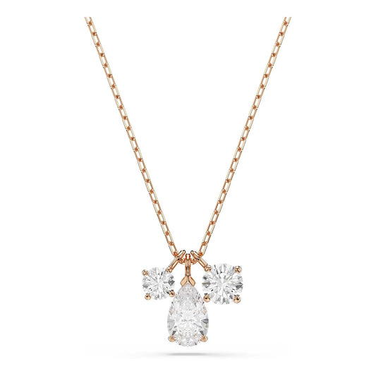 Swarovski Colgante Mesmera, Tallas mixtas, Blanco, Baño tono oro rosa
