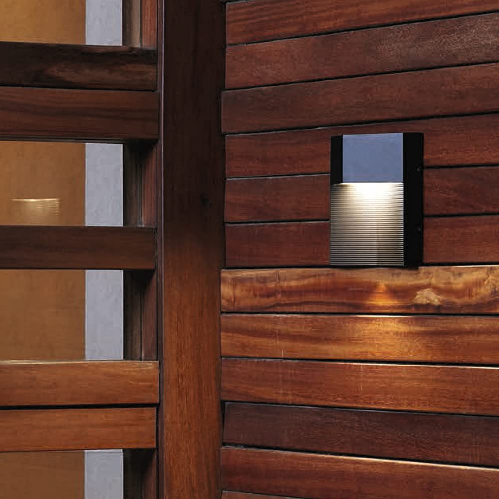 Tecnolite Lámpara de Exterior LED para Sobreponer HLED-921/N, 8 W, Luz Suave Cálida, Negro