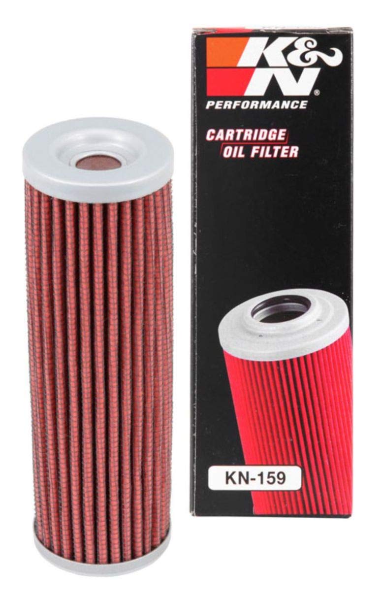 K&N Filtro de Aceite para Motocicleta Alto Rendimiento Premium Diseñado para Aceites Sintéticos o Convencionales para Ducati Seleccionadas KN-159 Negro