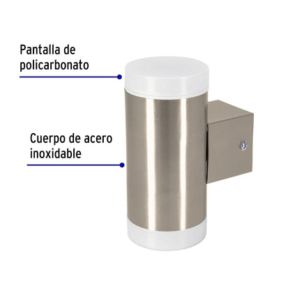 Volteck Lait ARB-211L, Arbotante decorativo de LED 10 W 2 spots luz cálida