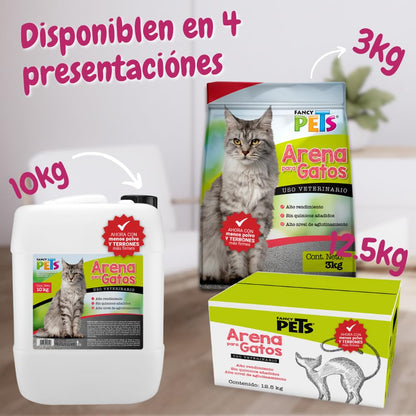 Fancy Pets Arena Aglutinante para Gato con 12.5 Kilogramos