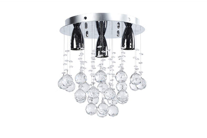 Candil Colgante Gamalux Williams Krystal Milano de 3 Luces P70930/3, luminaria compacta con cristal cortado HQ y diseño sofisticado para ambientes pequeños