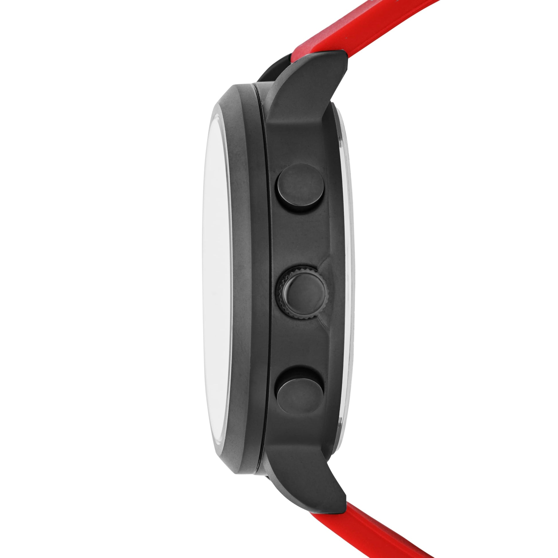 Skechers SR5073 Reloj Análogo/Digital para Hombre con Correa de Silicon, color Negro/Rojo