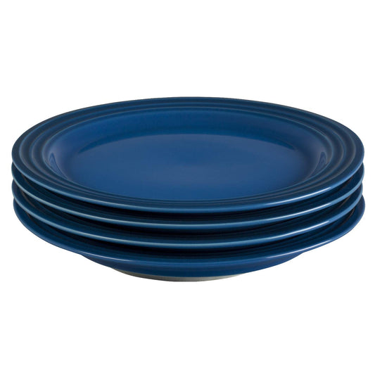 Le Creuset - Juego de 4 platos de ensalada, 21,5 cm cada uno, Marsella