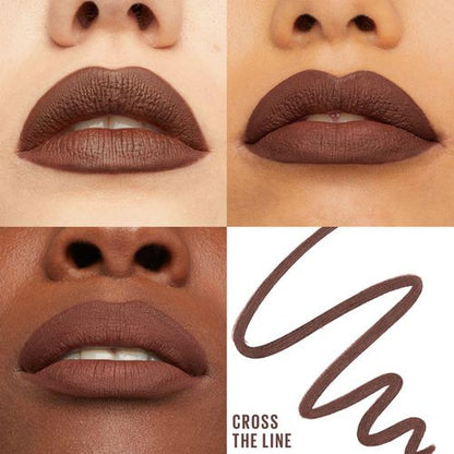 Maybelline Lifter Liner Delineador de Labios con Ácido Hialurónico, Textura Cremosa de Larga Duración, Punta Fina Ultra Precisa, Enriquecido con Aceite de Jojoba, Tono Cross the Line