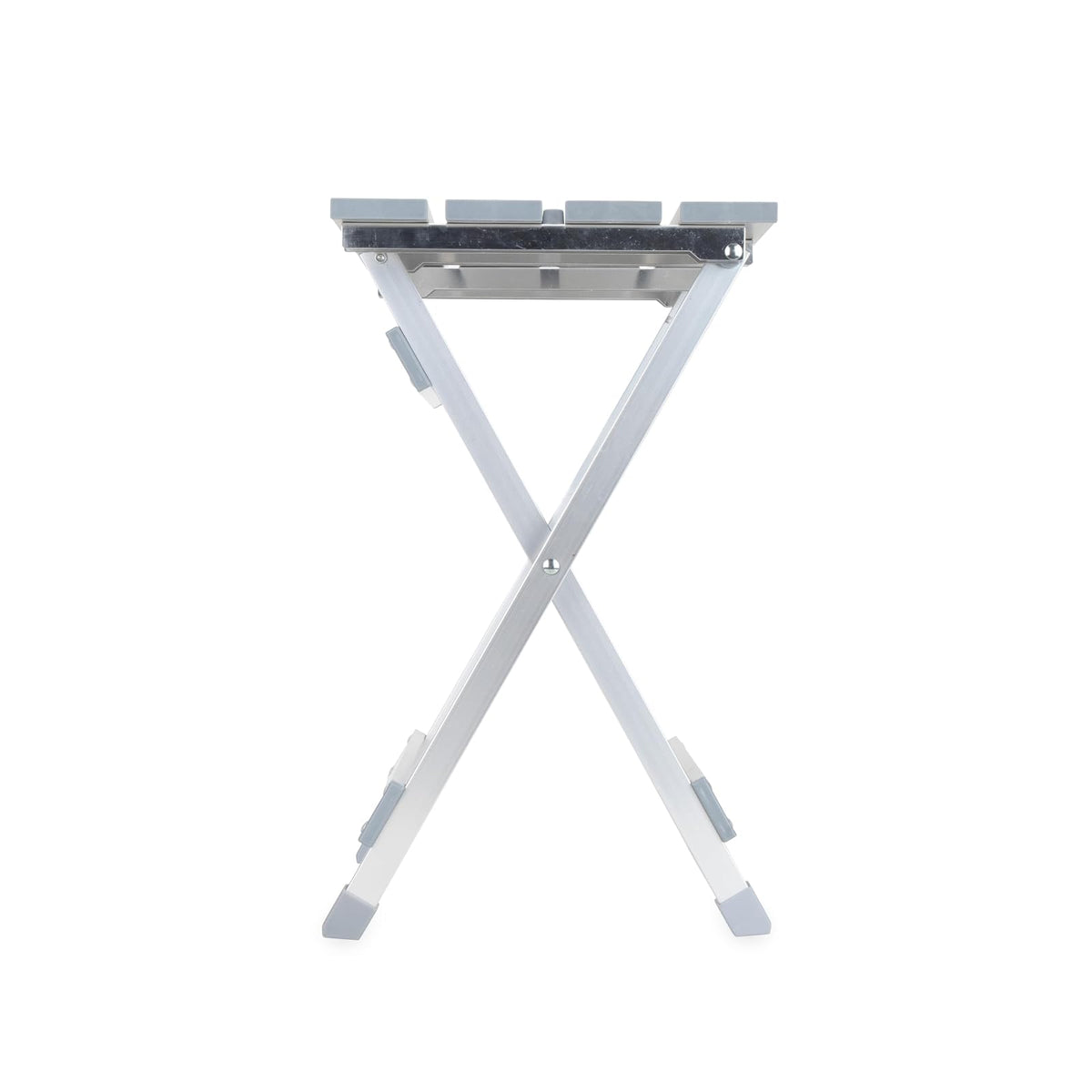 Camco Mesa Auxiliar Plegable de Aluminio, Pequeño | Capacidad para hasta 59 kg, se pliega a 2 pulgadas de ancho, se instala en segundos, no necesita herramientas