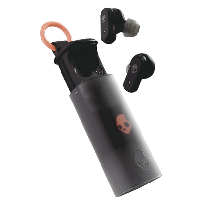 Skullcandy Dime EVO Auriculares In-Ear Inalámbricos, 36 h de Autonomía, Micrófono, Compatibles con iPhone Android y Dispositivos Bluetooth, Negro