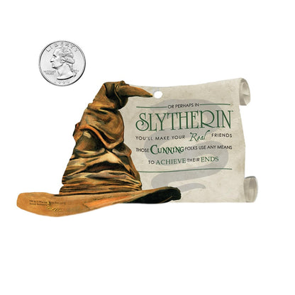 Trend Setters Sombrero de clasificación de Harry Potter, Slytherin, Accesorio de impresión acrílica para Colgar con Poema de Cita de Hogwarts House