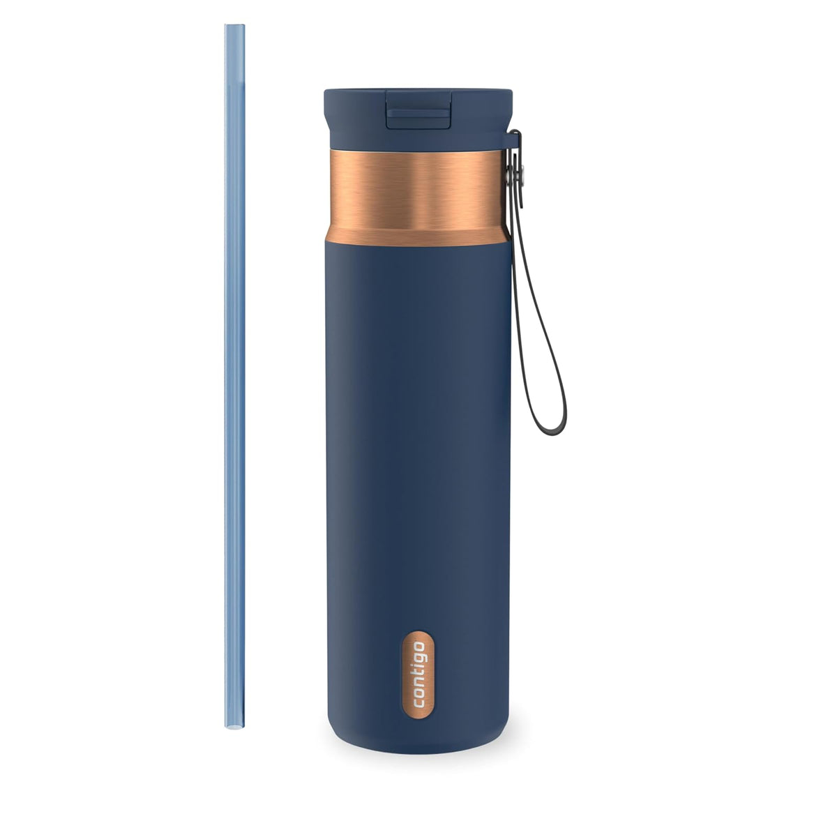 Contigo SnapSeal™ 710 ml Botella Térmica de Acero Inoxidable a Prueba de Fugas, con Correa para Transportar