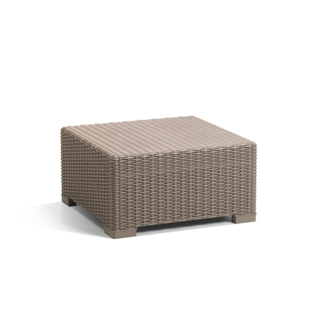 Keter California - Sofá de Patio con Cojines, Mesa para café, Capuccino, Mesa para café