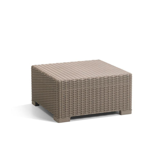 Keter California - Sofá de Patio con Cojines, Mesa para café, Capuccino, Mesa para café