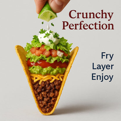 HIC - Pinza de concha de taco, acero, para hacer conchas de taco caseras