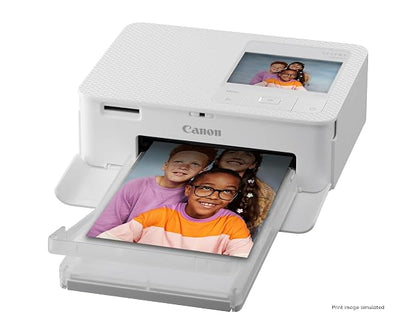 Canon Impresora Selphy CP1500 Blanco | Incluye casete de papel, adaptador de corriente y cable de CA para impresión, organización y alimentación