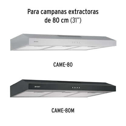 Foset FILM-C80, Juego de 3 filtros de aluminio para campana CAME-80
