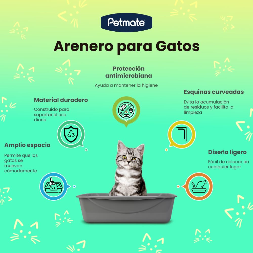 PETMATE - Cubeta de basura, azul/gris, Jumbo