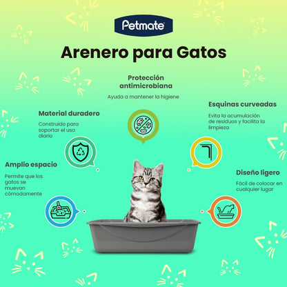 PETMATE - Cubeta de basura, azul/gris, Jumbo