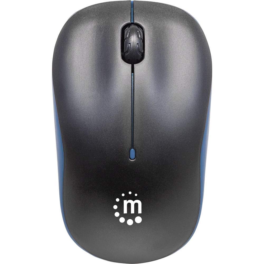 Manhattan MS-1234 Mouse Inal. Optico "Success" Negro/Azul,