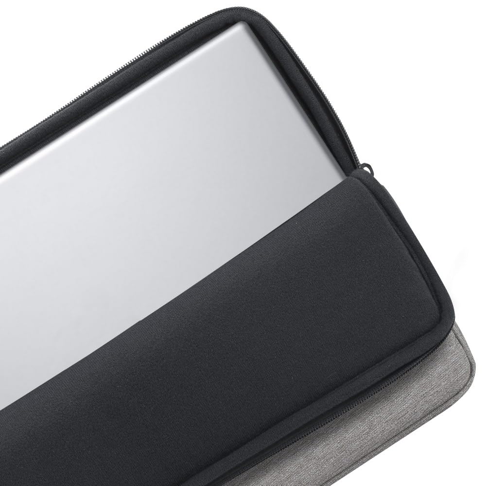 Rivacase 7703 Elegante Funda Gris p MacBook Pro 14 o Ultrabook 13.3". Fabricada con RPET Ecológico Reciclado, Resistente al Agua, Doble Cierre, Protección contra Golpes Accidentales Colección Suzuka