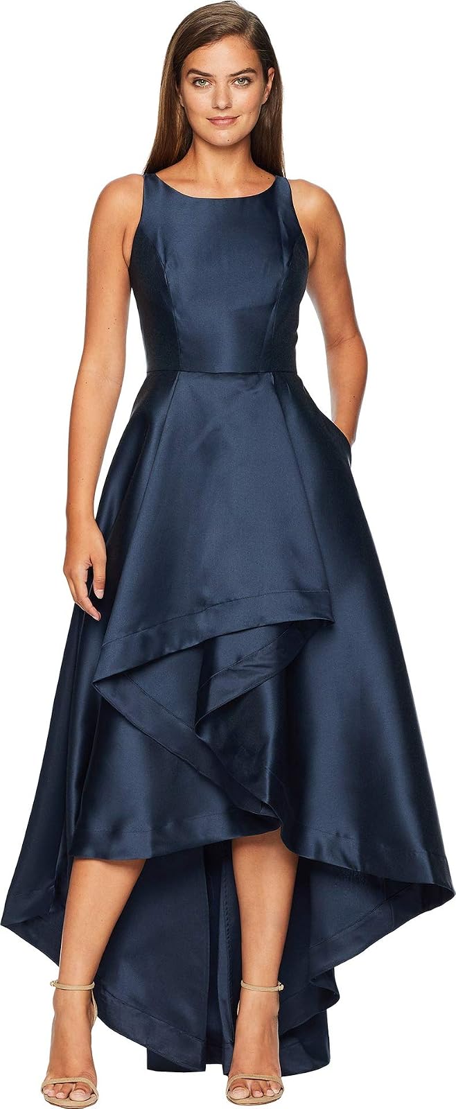 Adrianna Papell Mikado - Vestido Alto y bajo para Mujer