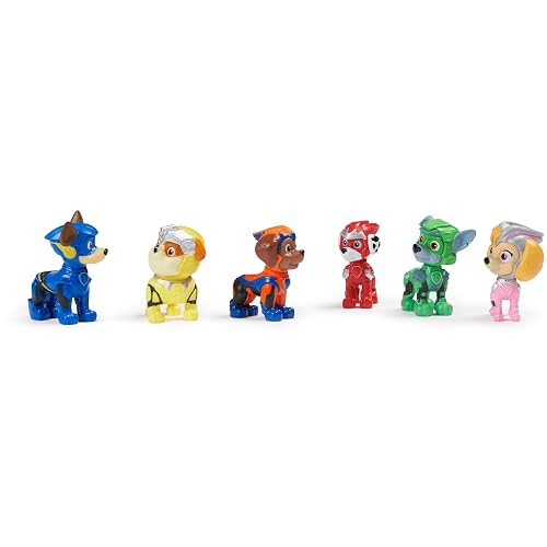 Paw Patrol La Superpelícula, Paquete de Regalo de Figuras de Juguete, con 6 Figuras de acción coleccionables, Juguetes para niños a Partir de 3 años