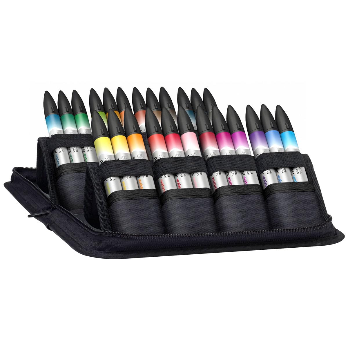 Winsor & Newton ProMarker - Juego de brochas de 24 unidades, colección básica