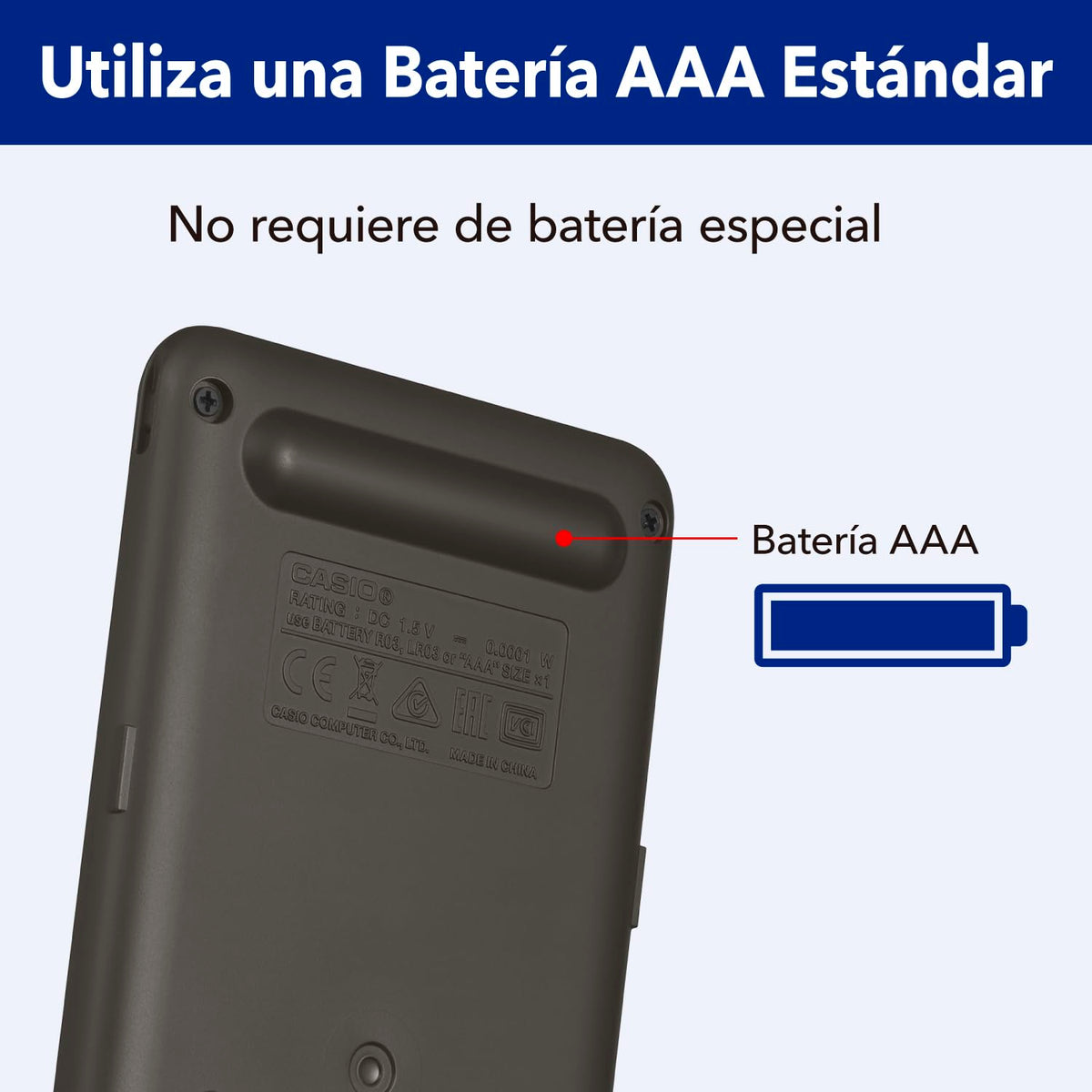 Casio Calculadora Científica, fx-82MS-2, 240 Funciones, Nivel Primaria y Secundaria, Color Gris