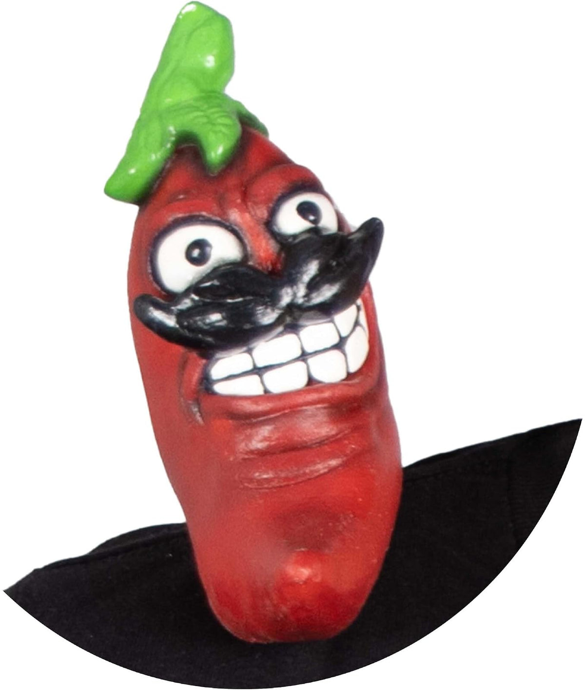 REV Mascota de Hombro Jalapeño Mexicano con Bigote Adulto, Accesorio ShoulderBuddy en Látex Divertido para Fiestas Mexicanas, Partidos, Eventos Deportivos, Porras, Estadios, Halloween