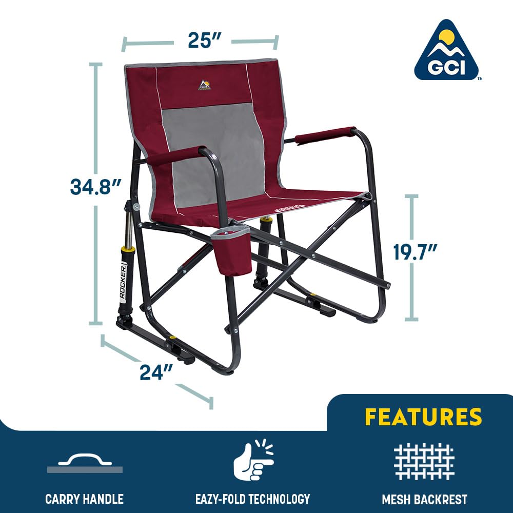 GCI Outdoor Freestyle Rocker - Mecedora Plegable portátil
