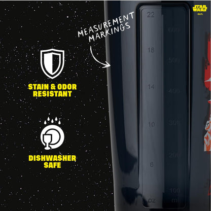 BlenderBottle Star Wars ProSeries Tritan Shaker Botella de 28 onzas, color negro