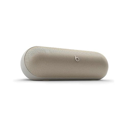 Beats Pill (Última versión)– Altavoz Bluetooth portátil, hasta 24 Horas de batería, Resistente al Agua, Compatible con Apple y Android, Sonido Potente para el hogar, Exteriores y Viajes– Champán