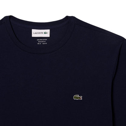 Lacoste Playera de Manga Larga Pima Regular Fit Crewneck Camiseta para Hombre