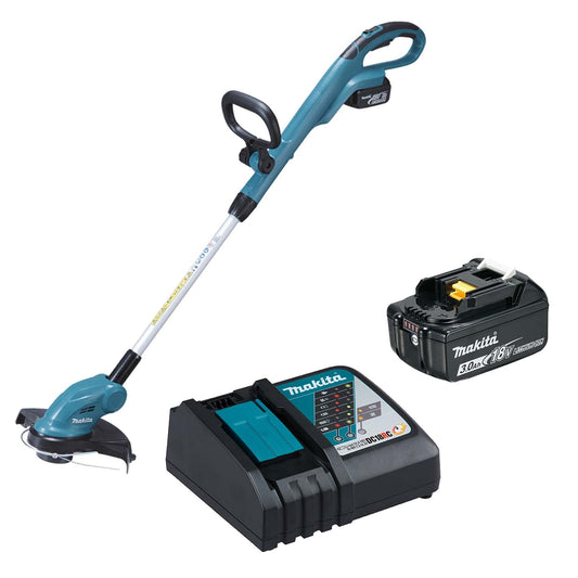 Makita Desbrozadora Inalambrica 18v + cargador DC18RC + bateria 3.0Ah 18v