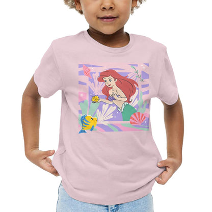 Disney Princesas La Sirenita Ariel Playera Casual Estampada para Niñas