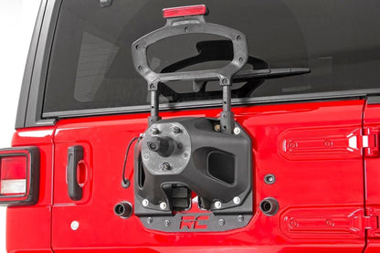 Rough Country 10529 Soporte Reubicación Neumáticos Repuesto Acero Negro para Jeep Wrangler JL 18-22