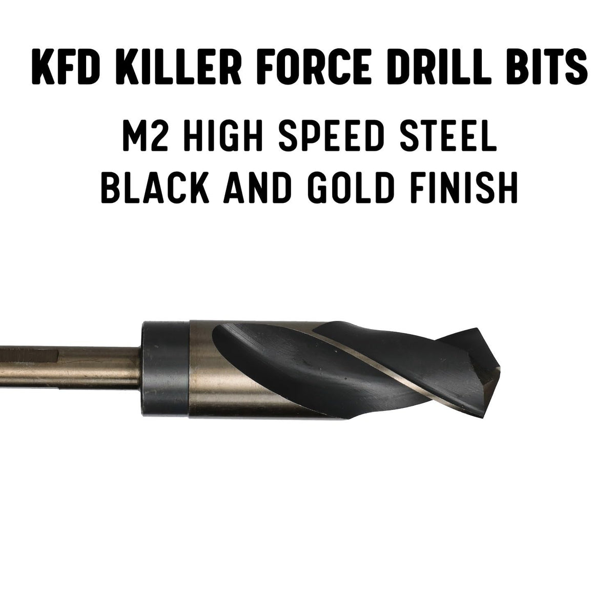 Drill America - KFDRSD21/32 - Broca KFD de acero de alta velocidad de vástago reducido de 21/32 pulgadas con vástago de 1/2 pulgadas, serie KFD