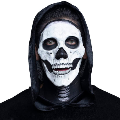 Ghoulish Productions Skull, Aplicación de Látex de Esqueleto Tipo Calavera, Maquillaje Falso de Huesos de Cráneo Ideal para Disfraz de Halloween, Día de los Muertos y Fiestas de Disfraces