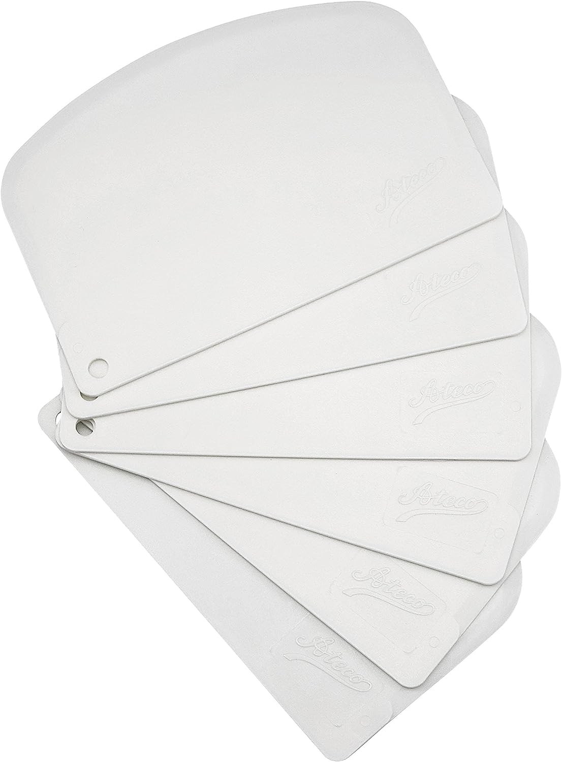 Ateco 13036 - Juego de raspadores para tazones, Not Applicable, Set of 6 Bowl Scrapers, 1
