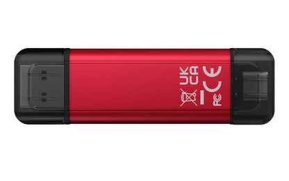 Kingston SSD Dual Portable, SSD Externo, Capacidad: 512GB, USB-A + USB-C, 3.2 Gen 2, Lectura: 1050MB/s, Escritura: 950MB/s, SKU: SPSD/512GB