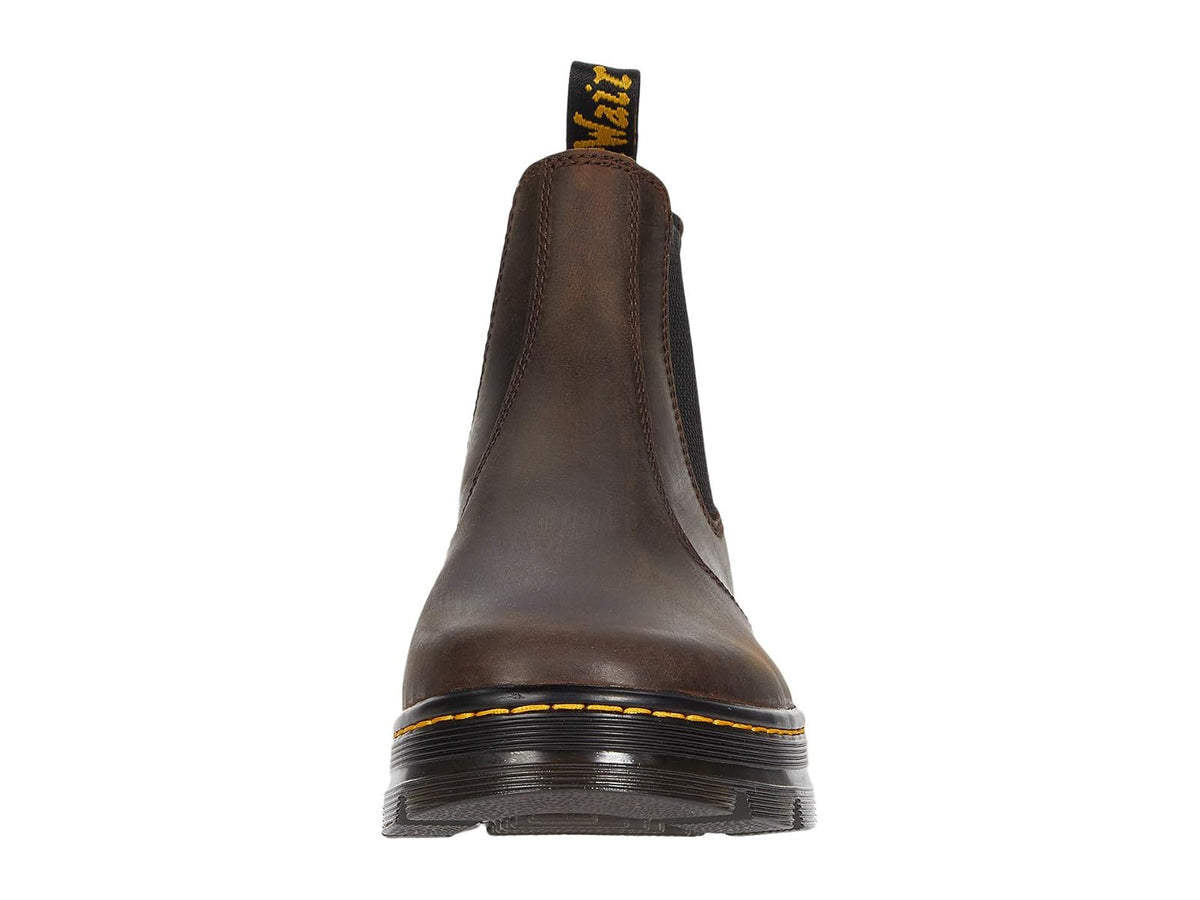 Dr. Martens 2976 Chelsea - Botas unisex, marrón oscuro (Dark Brown Crazy Horse), 7 Women/6 Men